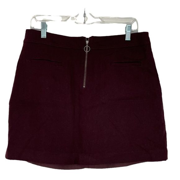 Madewell Dresses & Skirts - Madewell Dark Maroon Wool Skirt - 10